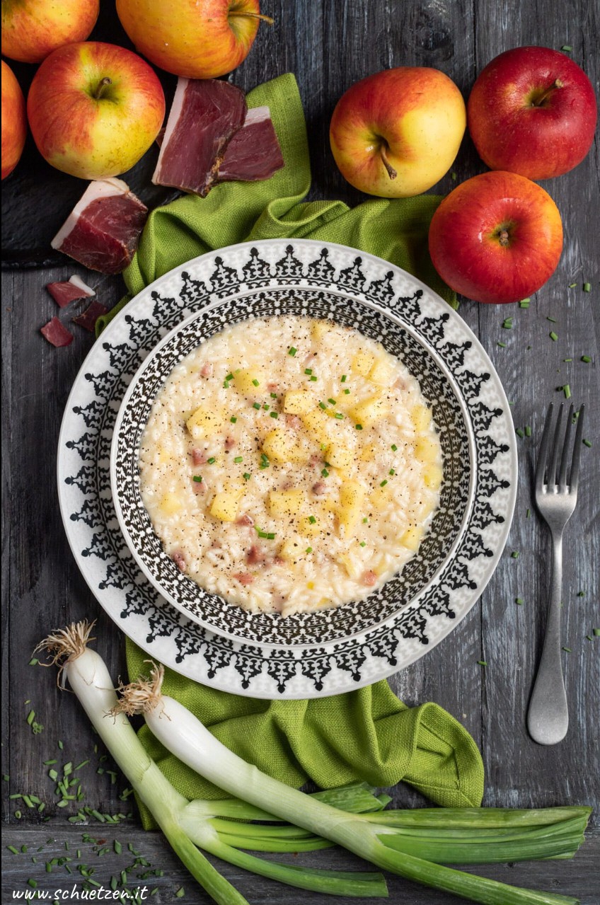 Risotto mele e Speck