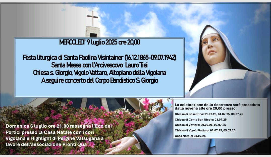 Festa Liturgica per Santa Paolina