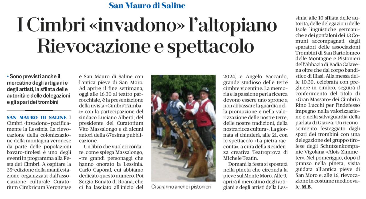 35^ Festa dei Cimbri